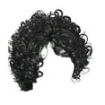 thumbnail image 1 of Yoofe Wigs Human Hair,Women's Wig Black Small Curly Wavy Fiber High Temperature African False Head Cover Curly Human Hair Wig Glueless Lace Front Human Hair Wave Wigs for Women,12 Inches, 1 of 9