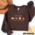 thumbnail image 1 of Yoofine Adult Just a Girl Who Loves Jesus and Fall Christian Sweatshirt, 1 of 7