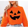 thumbnail image 1 of Yoofine Adult Pumpkin Face Jack-o-Lantern Halloween Costume Sweatshirt, 1 of 6