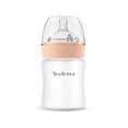 thumbnail image 1 of Yooforea Silicone Coated Glass Baby Bottle, 0M+ Slow Flow Nipple I Anti-Colic, Wide Neck, Stable Base I Medical-Grade Silicone Coating for Shatter Protection, BPA BPS PVC Free (2 Pack, 3 Ounce-Honey), 1 of 1