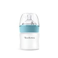 thumbnail image 1 of Yooforea Silicone Coated Glass Baby Bottle, 2M+ Medium Flow Nipple I Anti-Colic, Wide Neck, Stable Base I Medical-Grade Silicone Coating for Shatter Protection, BPA BPS PVC Free (2 Pack, 5 Ounce-Fog), 1 of 1