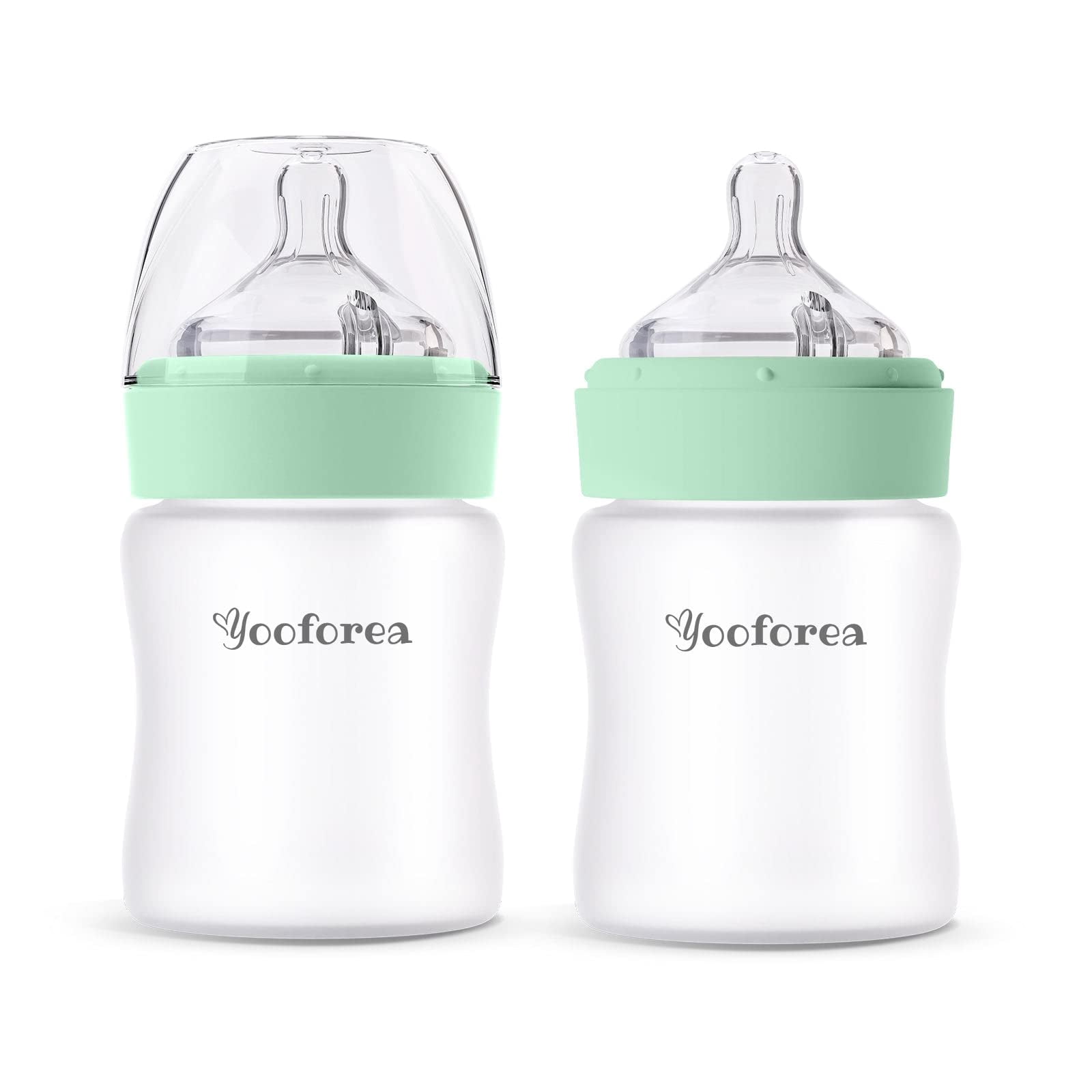 Baby Bottle Complete Set 150ml 2 Pack Silicone - Ivory