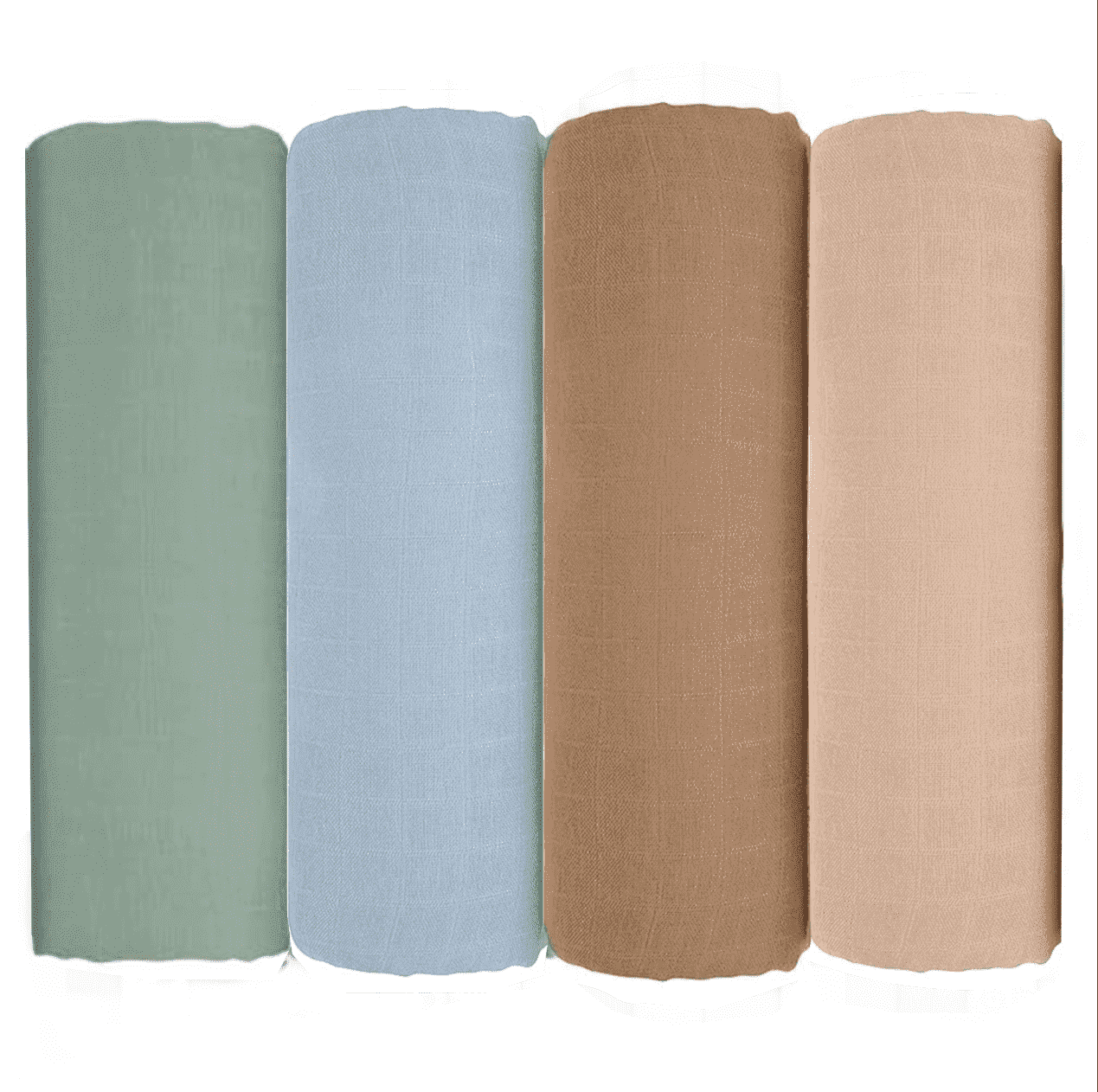 Yoofoss Muslin Swaddle Blankets, Organic Baby Blankets, 47 x 47 Inches Receiving Blanket 4-Pack for Baby Boys and Girls, Baby Essentials for Newborns Soft Breathable Multicolor