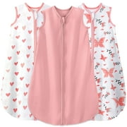 Yoofoss Baby Sleep Sack 12-18 Months Baby Wearable Blanket 100% Cotton 2-Way Zipper TOG 0.5 Toddler Sleeping Sack, Lightweight Sleep Sacks for Babies(Large)