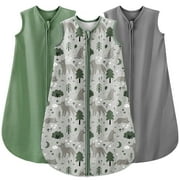 Yoofoss Baby Sleep Sack 6-12 Months Wearable Blanket for Babies 100% Organic Cotton 2-Way Zipper TOG 0.5 Toddler