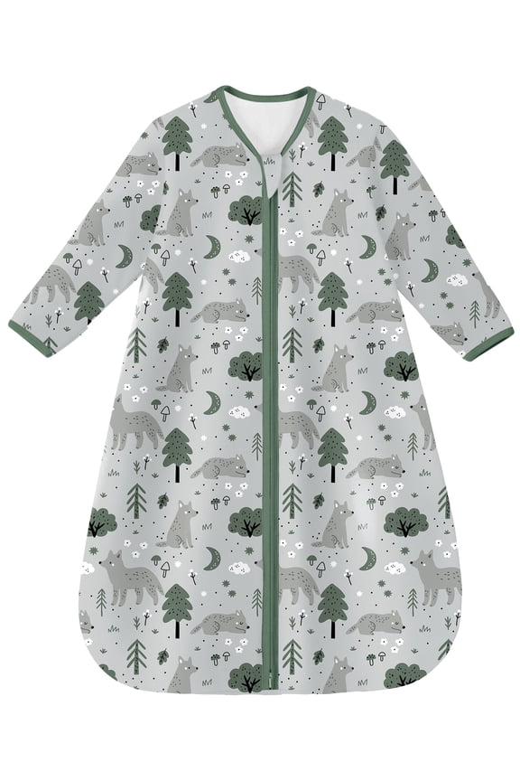 Baby Sleep Sack 6-12 Months Long Sleeve Wearable Blanket Baby 100% Cotton 2-Way Zipper 0.5 Tog Infants Sleeping Sack, Lightweight