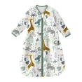 thumbnail image 1 of YOOFOSS Baby Sleep Sack 6-12 Months Long Sleeve Wearable Blanket Baby 100% Cotton 2-Way Zipper 0.5 Tog Infants Sleeping Sack, Lightweight, 1 of 8