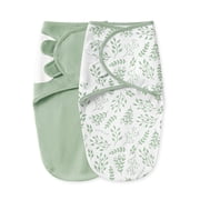 YOOFOSS Baby Swaddles for Newborns 100% Organic Cotton, Adjustable Swaddle Sleep Sack 0-3 Months Newborn Swaddle Sack 2 Pack, Breathable Soft
