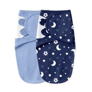 Baby Swaddles for Newborns 100% Organic Cotton, Adjustable Swaddle Sleep Sack 0-3 Months Newborn Swaddle Sack 2 Pack, Breathable Soft