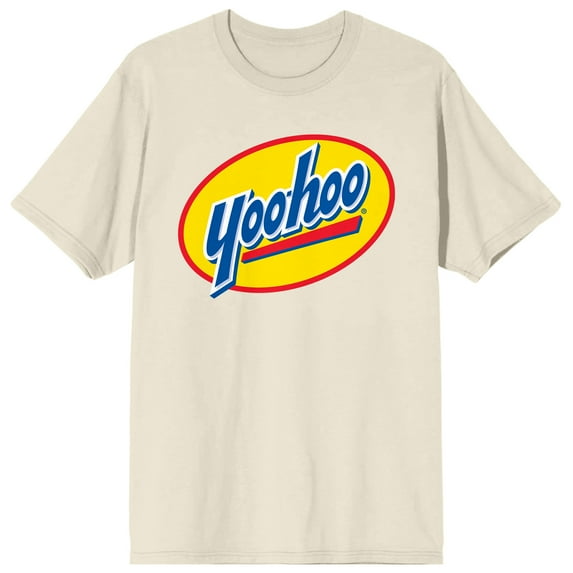 Yoohoo Classic Logo Men's Natural Short Sleeve Tee-XL