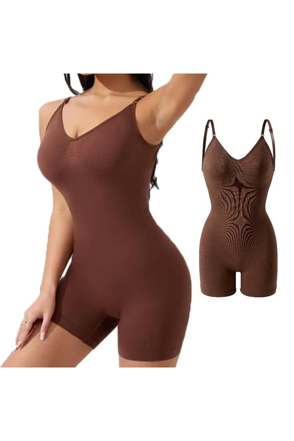 Women Slimming Bodysuits Shapewear Tops Tummy Control Body Shaper Spaghetti Strap Camisole Leotards Bodycon Jumpsuit