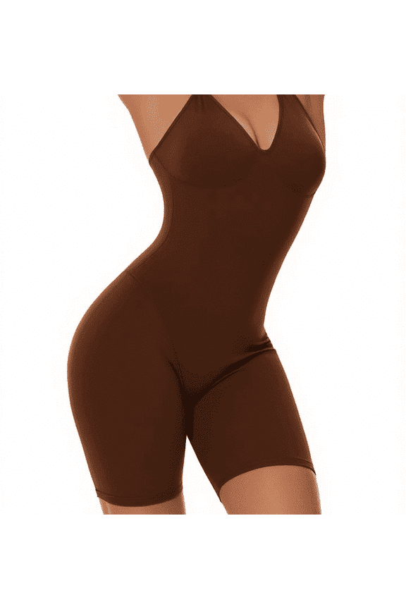 Women Slimming Bodysuits Shapewear Tops Tummy Control Body Shaper Spaghetti Strap Camisole Leotards Bodycon Jumpsuit