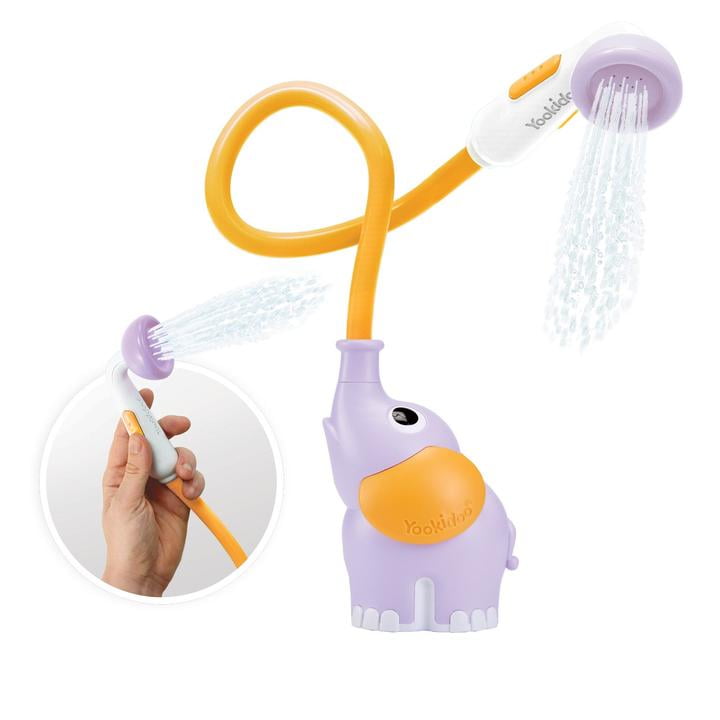 Sumobaby Baby Bath Shower Head with Water Thermometer, 3-in-1 Rechargeable  Bath Toys, 3 Exchangable Shower Heads and Soft Silicone Baby Brush, for