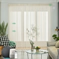 thumbnail image 1 of Yoolax Motorized Vertical Blind Smart Vertical Window Blinds Light Filtering Remote Control Blinds with Wifi Hardwire Motor for Sliding Glass Door(Half Shading Linen Beige,42"W x 63"H), 1 of 7