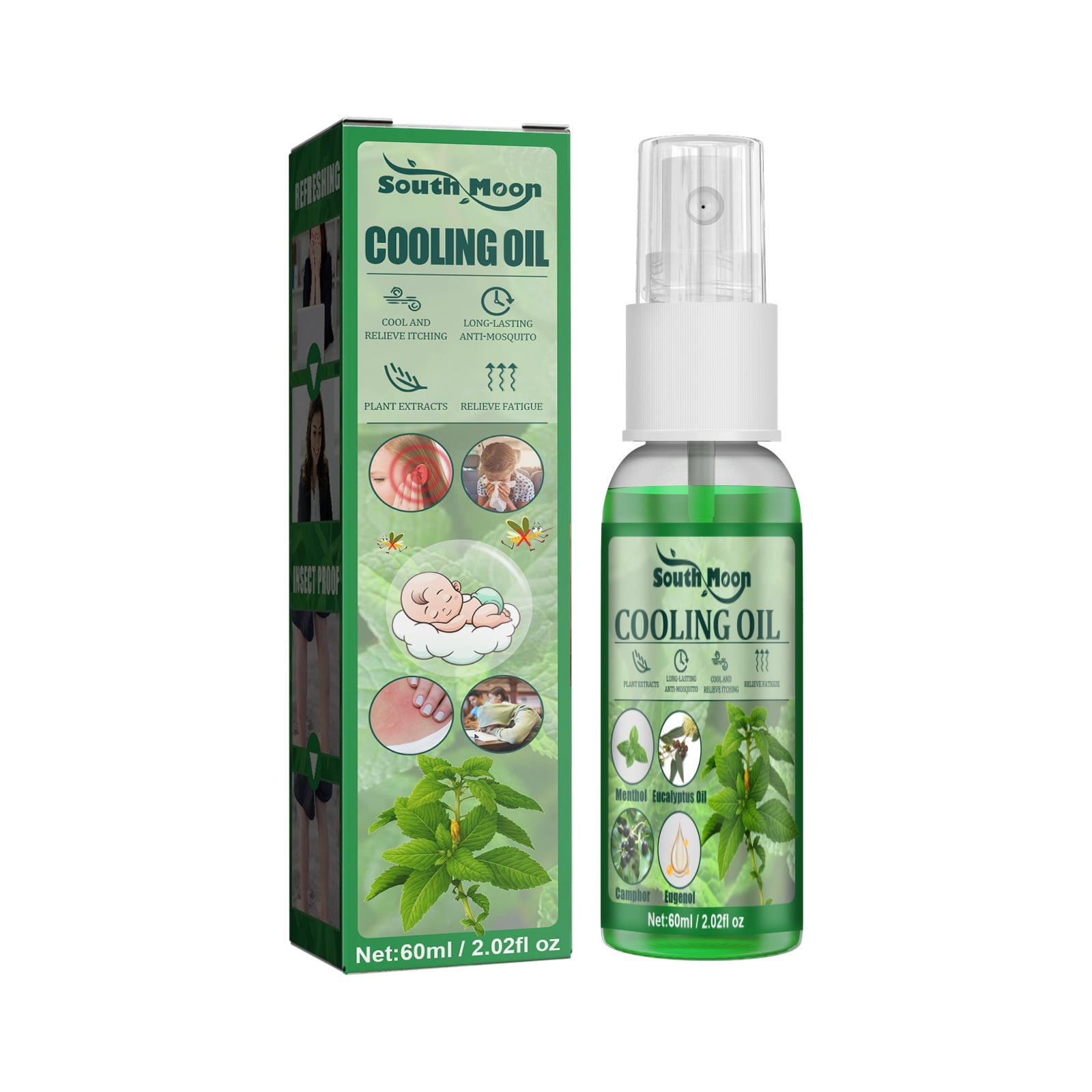 Yoomi Mosquito, Tick, Fly, and Insect Repellent with Natural Essential Oils DEETFree Plant