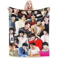 thumbnail image 1 of Yoon Shi yoon Blankets Soft and Comfortable Warm Woollen Throw Blanket Beach Blanket Carpet Rug Decoration Gift for Yoga Picnic Room Dormitory Sofa Bed Camping Travel All Season, 1 of 9