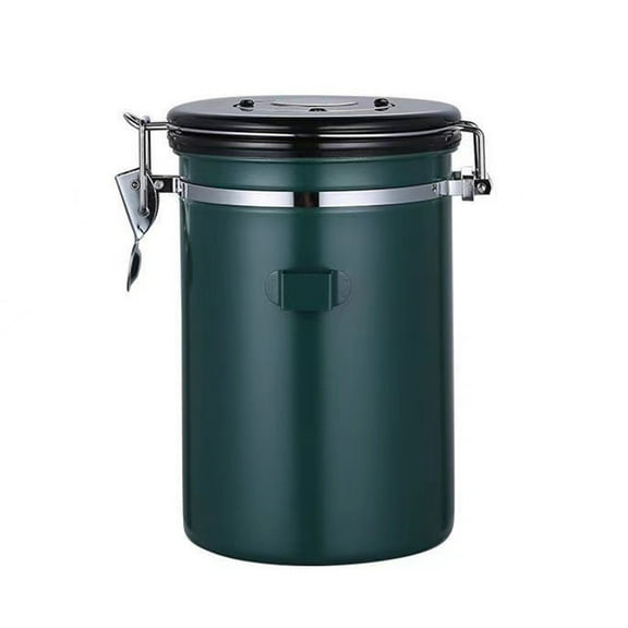 Yoone 1.5L Sealed Tank Large Capacity Mildew-proof Stainless Steel Airtight Coffee Container with Scoop for Kitchen