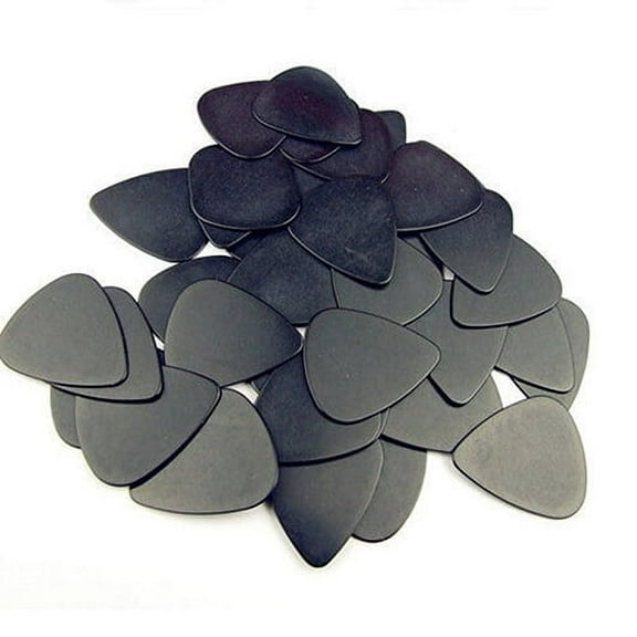 Yoone 10 Pieces Musical Accessories Black Celluloid 0.5mm Guitar Picks Plectrums