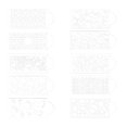 thumbnail image 1 of Yoone 10Pcs Cake Stencil Durable Smooth Decorating Tool Baking Lace Template for Kitchen, 1 of 6