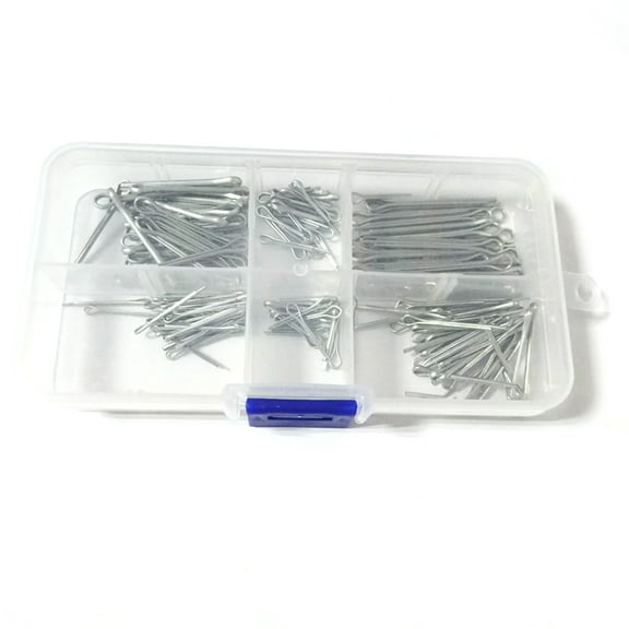 Yoone 175Pcs Galvanized Zinc Alloy Split Cotter Pins Fixing Set Assortment Kits Tool