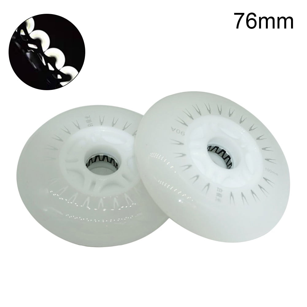 Yoone 2Pcs 80/76/72mm In-line Speed Skate Skating LED Light