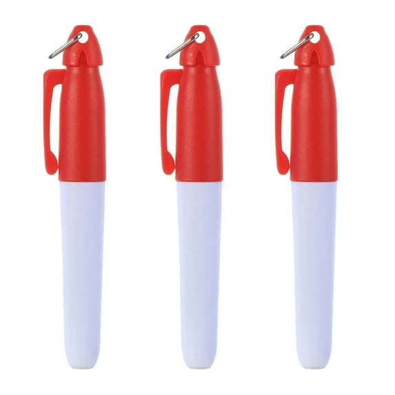 Yoone 3Pcs Practical Golf Ball Line Pen Clear Handwriting Comfortable to Hold Long Service Life Reliable Golf Marker Pen for Golf Lovers