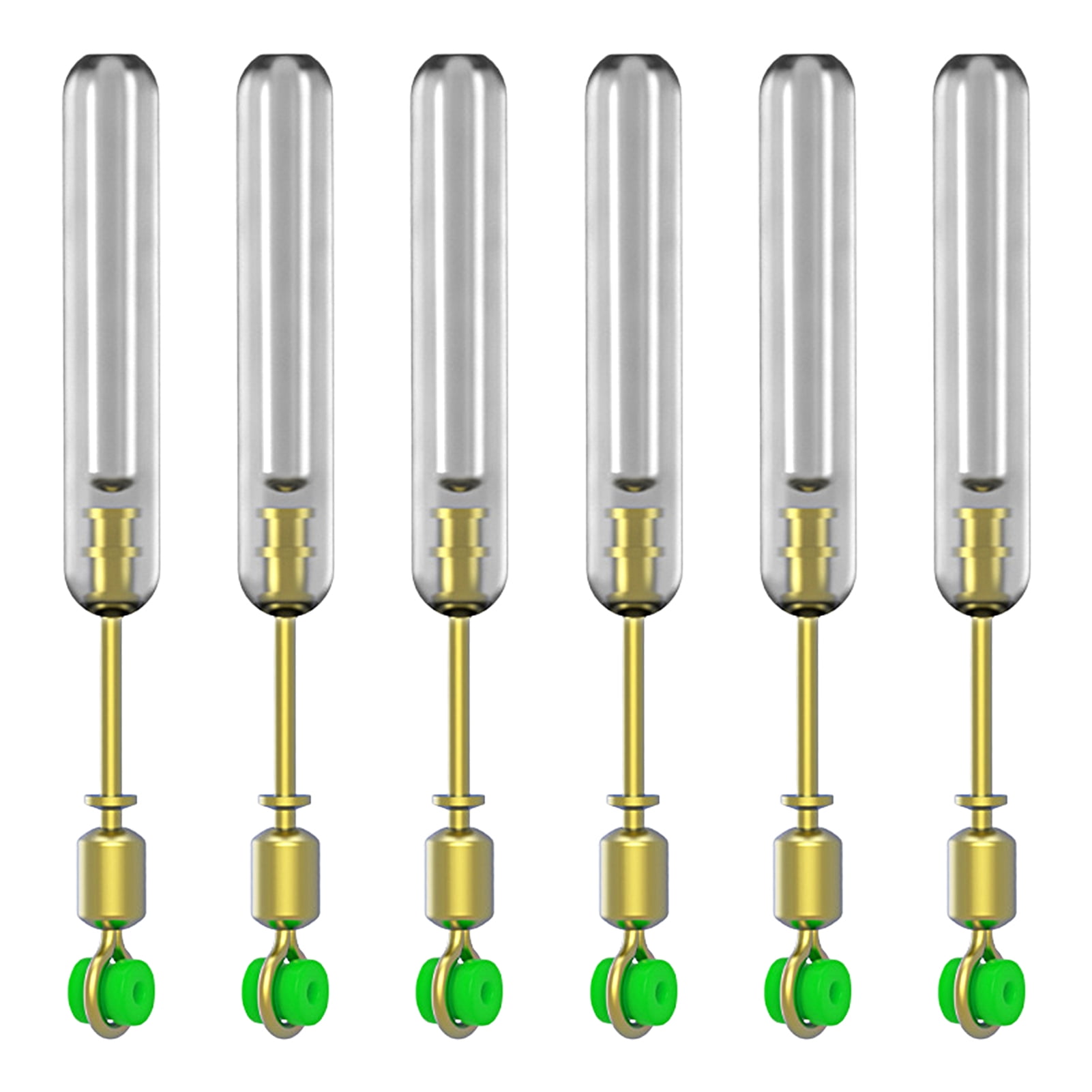 Yoone 6 Pcs Fishing Float Rests Rotation Swivels Flexible Anti Knot No ...