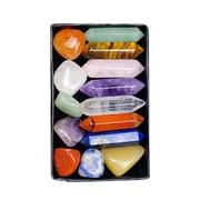 Yoone Natural Stones Multicolor Jewelry Stone Polished Tumbled Stones for Home