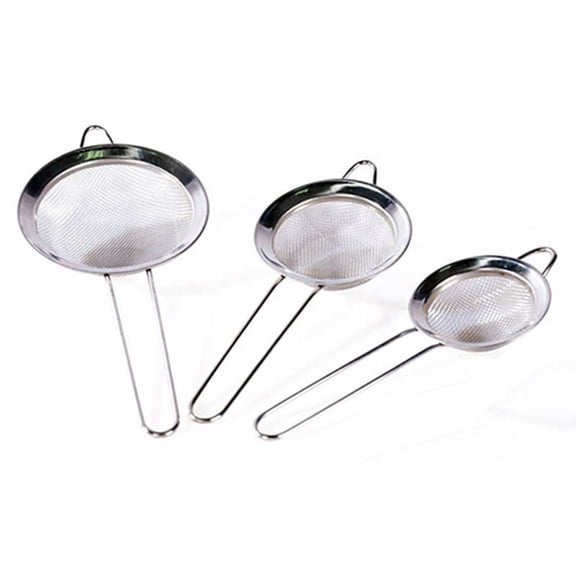 Yoone Stainless Steel Fine Mesh Wire Flour Colander Sifter Sieve Oil Tea Strainer