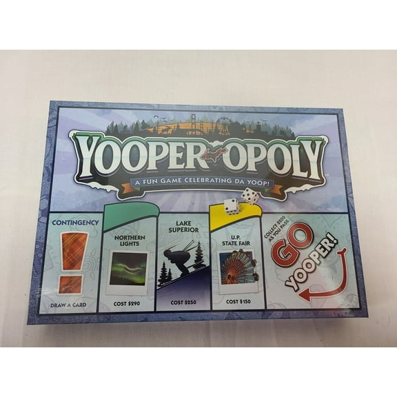 Yooperopoly Yooper Monopoly Board Game, great gift for someone missing the U.P.