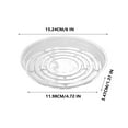 thumbnail image 1 of Yooshoverk 10-Inch Clear Saucers - 5 Pack Heavy Duty Plant Drip Trays for 8-12 Inch Pots - BPA Free, 1 of 2