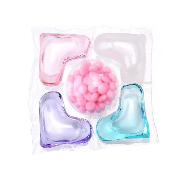 Yooshoverk 100ct Laundry Detergent Pods + Scent Booster Beads 2-in-1 Triple Action Concentrated Gel 6.7oz Color Safe Formula for Softening Stain Removal Long Lasting Fragrance Family Size