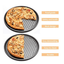 Yooshoverk 12-Inch Nonstick Perforated Pizza Pan, Carbon Steel Bakeware for Home