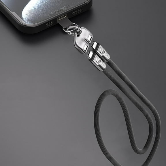 Yooshoverk 2-in-1 Phone Lanyard Cable - PD Fast Charging USB C to C 240W with Wearable Bracelet, Free Charger for Phone, Laptop, Travel Essential
