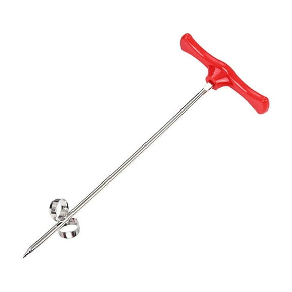 Yooshoverk 2Pc Manual Rotating Roller Cutter – Curly Slicer For Potatoes, Radishes & Veggies Red Free Size