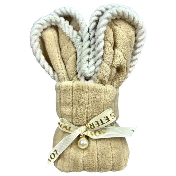 Yooshoverk 50X25Cm Bunny Fleece Towel – Soft & Cute Easter Gift For Bath & Beach Coffee 50X25Cm