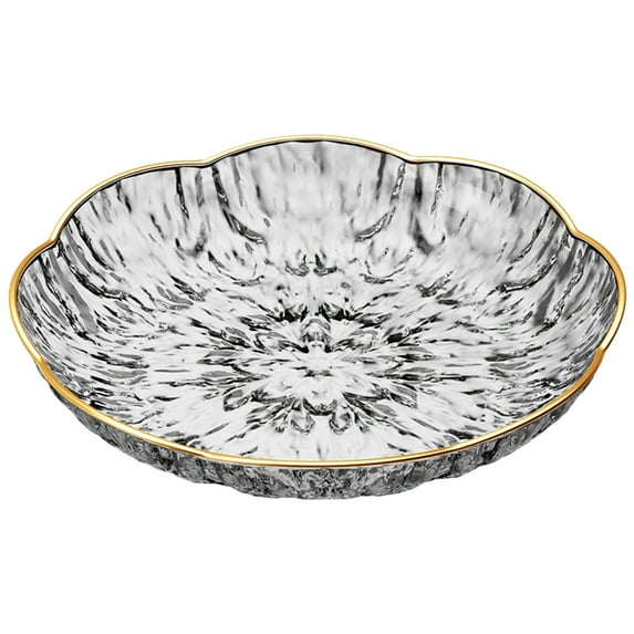 Yooshoverk 6.3In Exquisite Plastic Fruit Plates – Household Snack & Candy Trays For Living Room Coffee Table Black Free Size