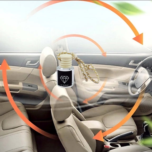 Yooshoverk 8Ml Car Aromatherapy Pendant – Long-Lasting Wooden Cover Oil Diffuser Hanging Ornament Multicolor-A 8Ml