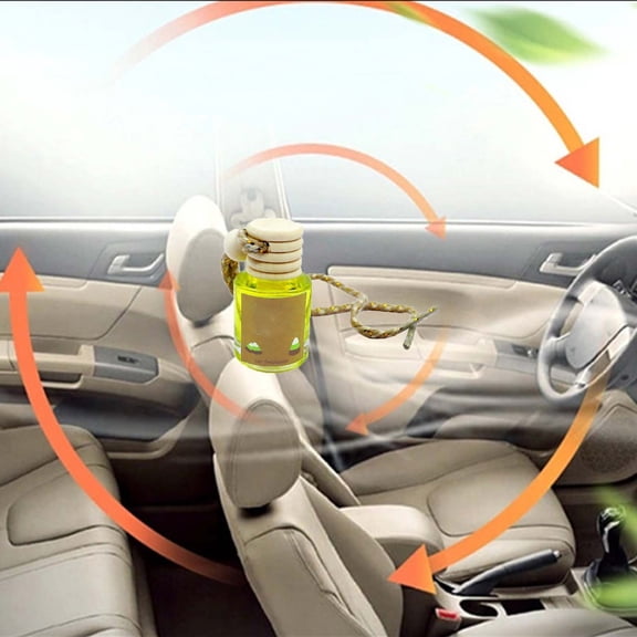 Yooshoverk 8Ml Car Aromatherapy Pendant – Long-Lasting Wooden Cover Oil Diffuser Hanging Ornament Multicolor-B 8Ml