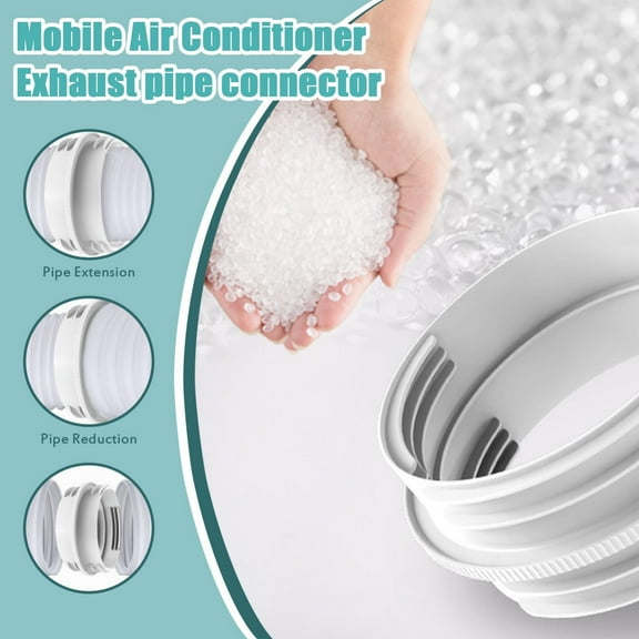 Yooshoverk AC Vent Seal Kit - Universal Exhaust Hose Adapter for Portable Air Conditioners, Insulated Foam Panel Reduces Energy Loss, DIY Installation
