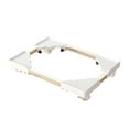 thumbnail image 1 of Yooshoverk Adjustable Computer Tower Mobile Stand – Metal Frame Rolling Pc Case Base With Storage For Home & Office White Free Size, 1 of 6