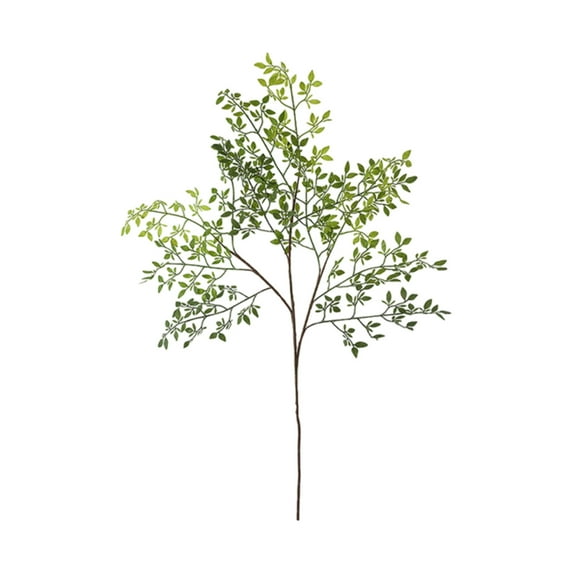 Yooshoverk Artificial Milan Leaves Mini Fake Flower Branches | 41.33in PVC Decorative Plant | Long-Lasting Faux Greenery for Living Room, Office & Home Decor