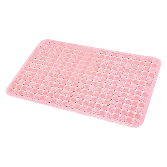 Yooshoverk Bath Mat, Non-Slip Massage Dots, Waterproof Fast-Dry, Plastic, Bathroom Shower Safety Comfort