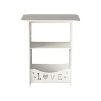 Yooshoverk Bedside Table, Mini Square Coffee Table, Simple Storage Design, Small, Apartment Dorm Bedroom Use