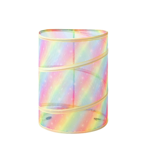 Yooshoverk Collapsible Mesh Storage Bin Foldable Laundry Hamper Breathable Organizer Closet Toy Box