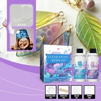 Yooshoverk Crystal Clear Epoxy Resin Kit - 6.7oz High Gloss AB Glue for Crafts, Jewelry & Coating, UV Resistant & Non-Yellowing
