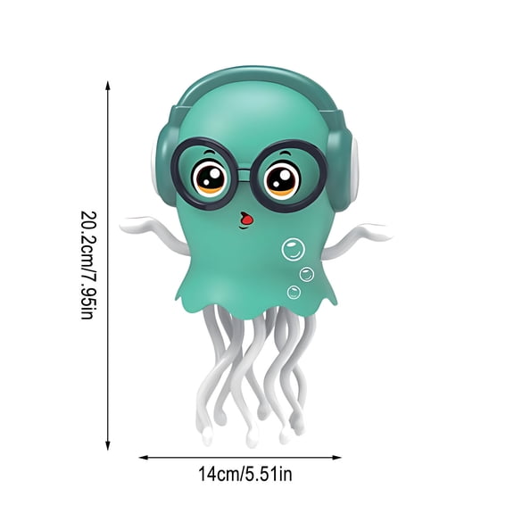 Yooshoverk Dancing Jellyfish Figurine Electric Solving Home Decor Animated Display