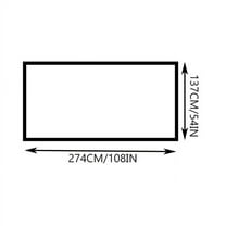 Yooshoverk Disposable PEVA Tablecloth Waterproof Oil Proof Party Decor 54x108 Inch Eco Friendly