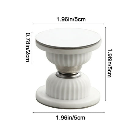 Yooshoverk Door Catch, Silver, Magnetic RV, Adhesive No-Drill, Camper Stopper, RV Camping Accessory