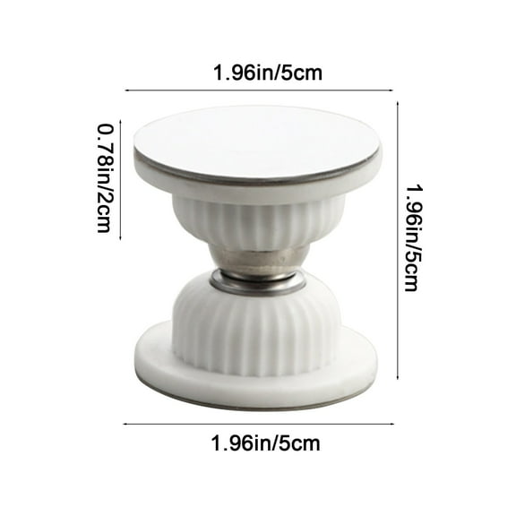 Yooshoverk Door Catch, Silver, Magnetic RV, Adhesive No-Drill, Camper Stopper, RV Camping Accessory